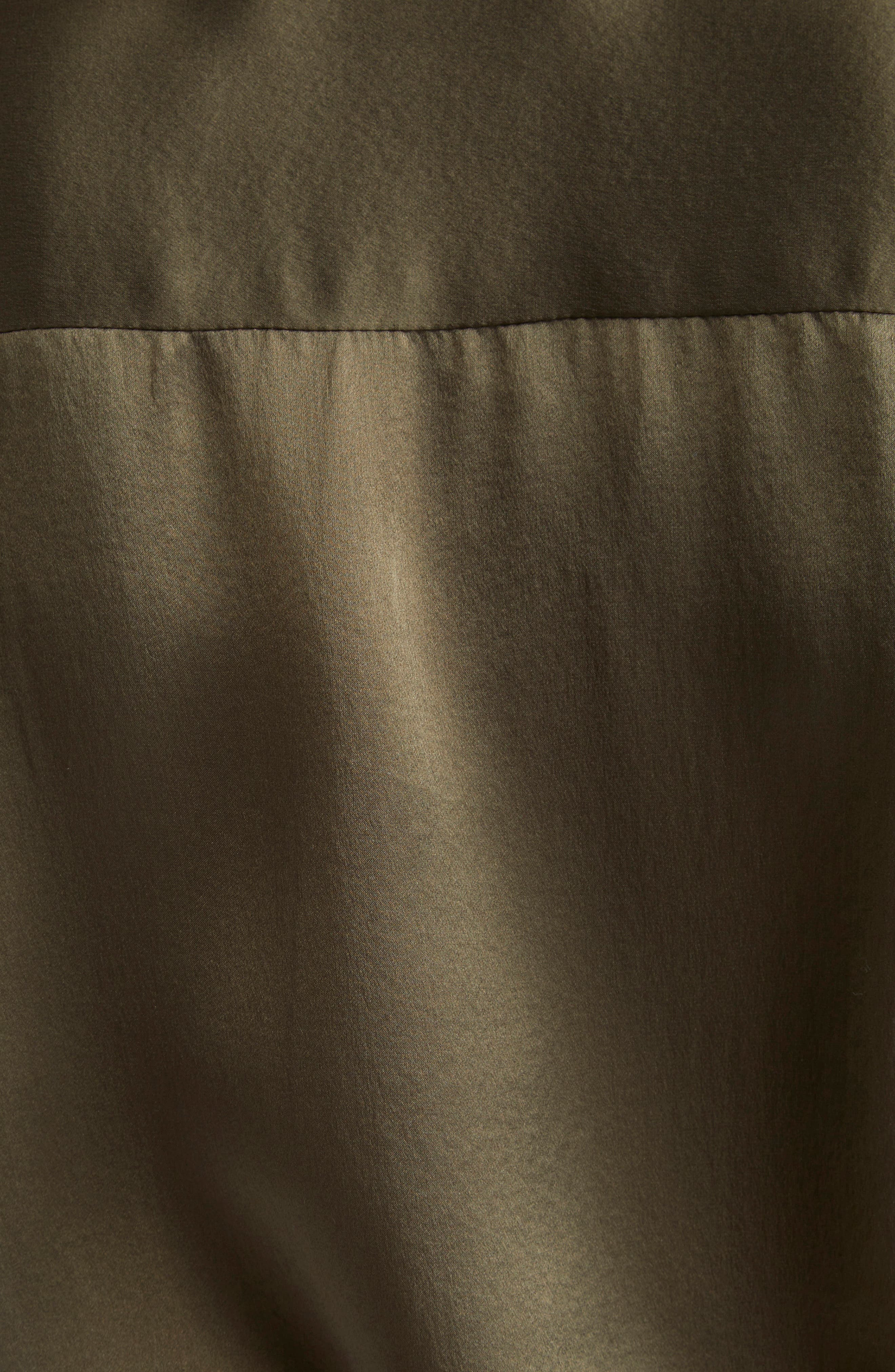 Zimmermann Hypnotic Silk Button-Up Shirt in Olive at Nordstrom - 7