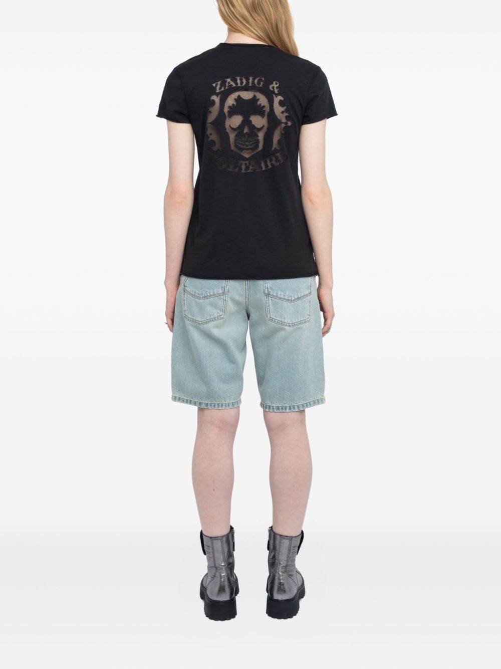 v-neck logo t-shirt - 3