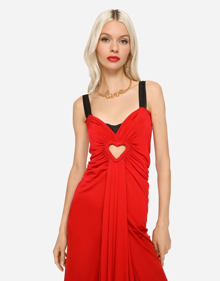 Midi organzine dress with heart - 2