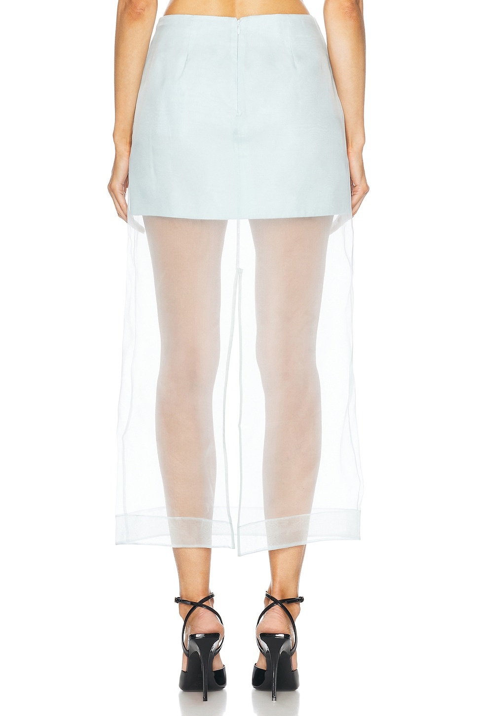 Crush Layered Pencil Skirt - 4