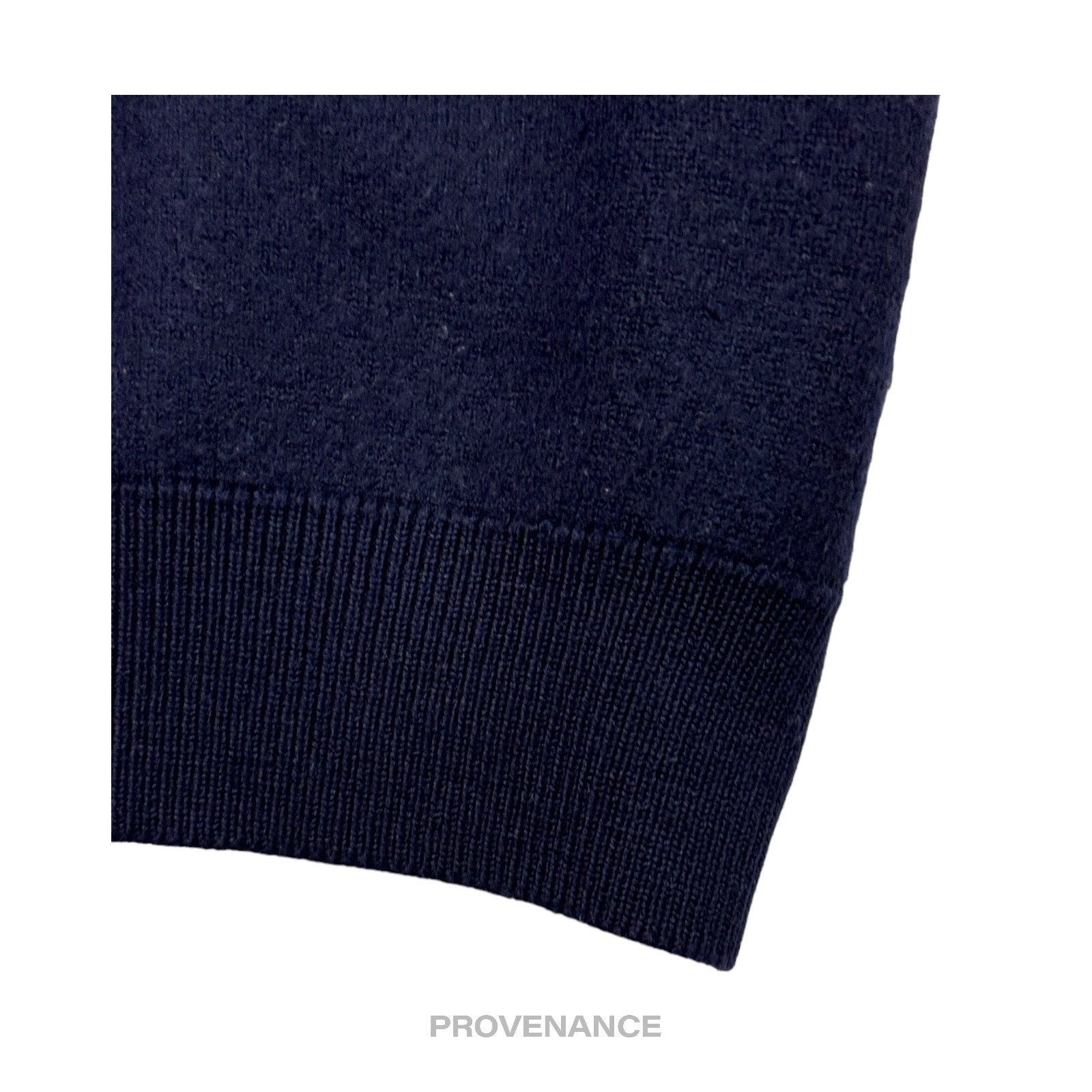 Balenciaga Crewneck Wool Sweatshirt - Deep Navy M - 9