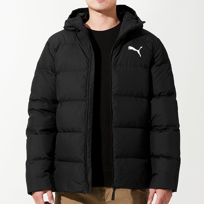 PUMA Logo Down Jacket 'Black' 534936-01 - 3