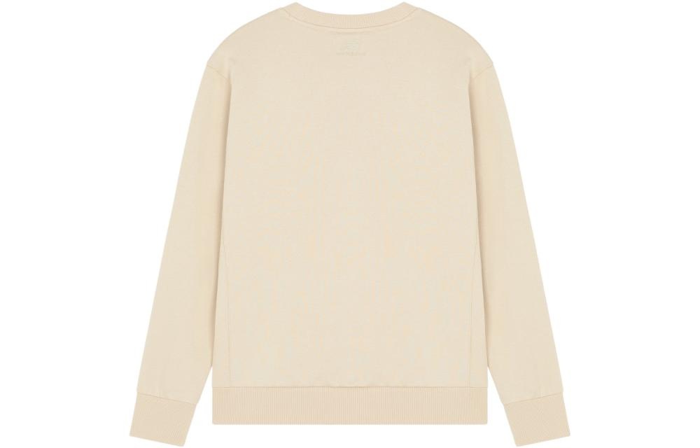 New Balance Logo Printing Round Neck Pullover Couple Style Creamy White 5CC17083-BEI - 2