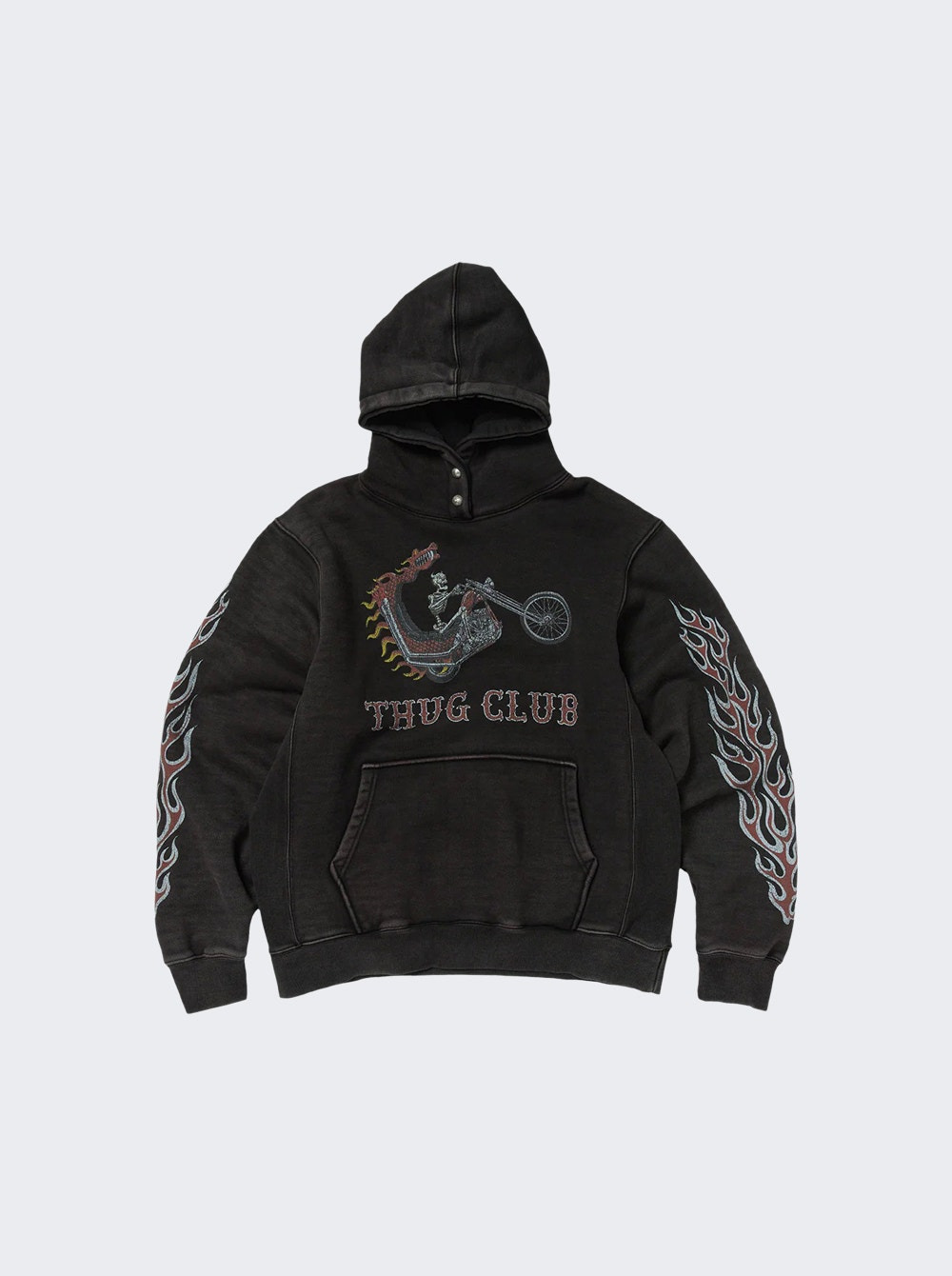 Dragon Chopper Hoodie Black - 1