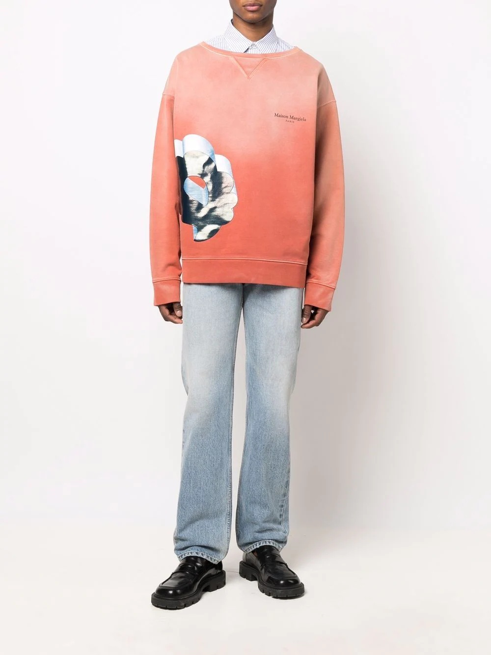 gradient graphic-print sweatshirt - 2