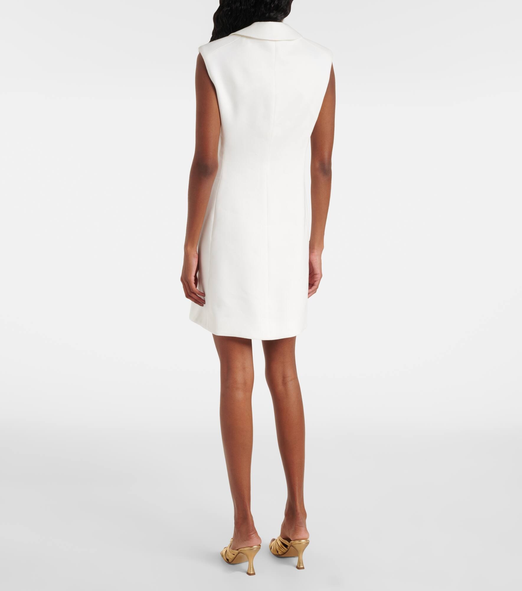 Fairfax linen-blend minidress - 3