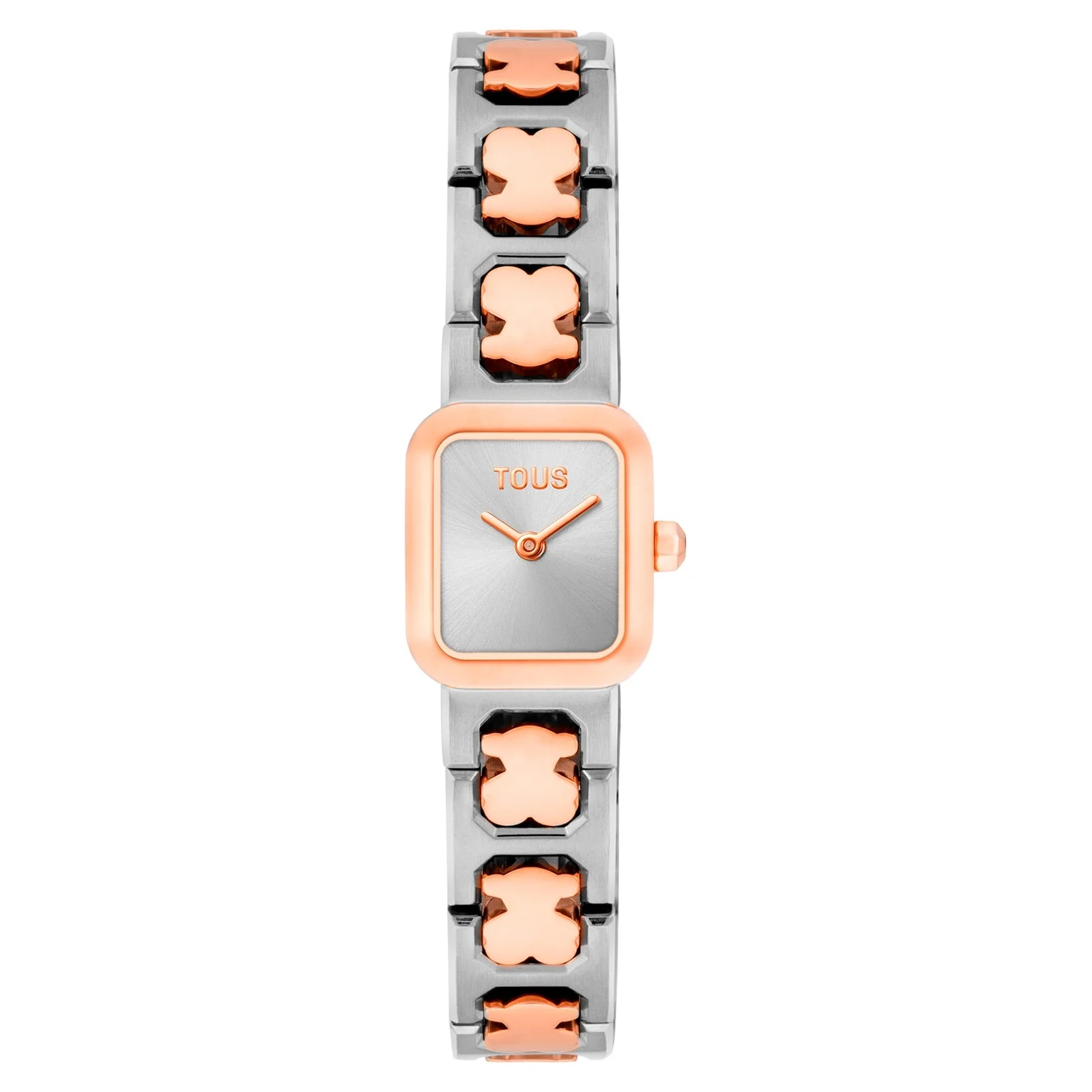 Analog watch with steel and rose-colored steel bracelet Icon Time - 1
