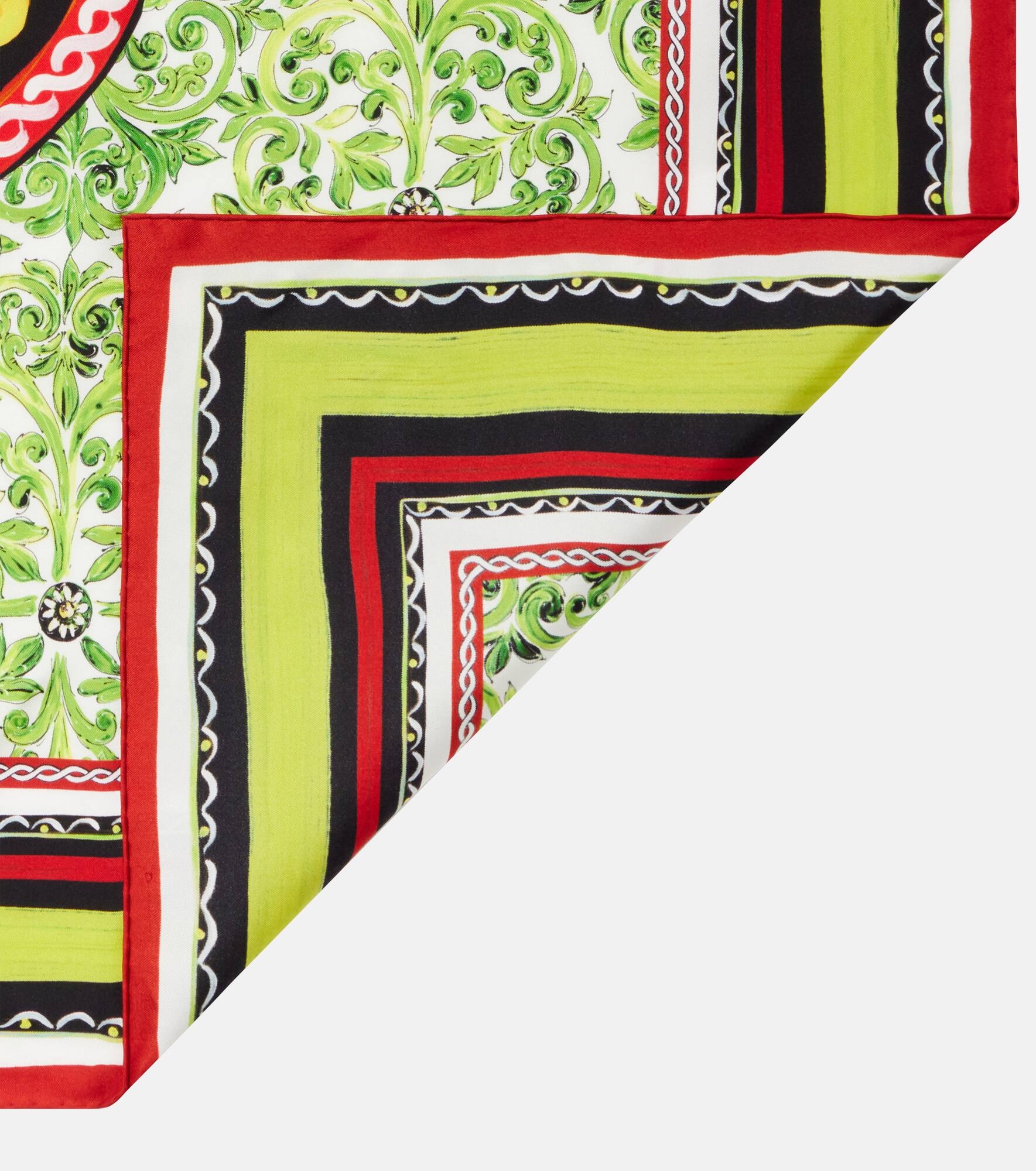 Printed silk twill scarf - 5