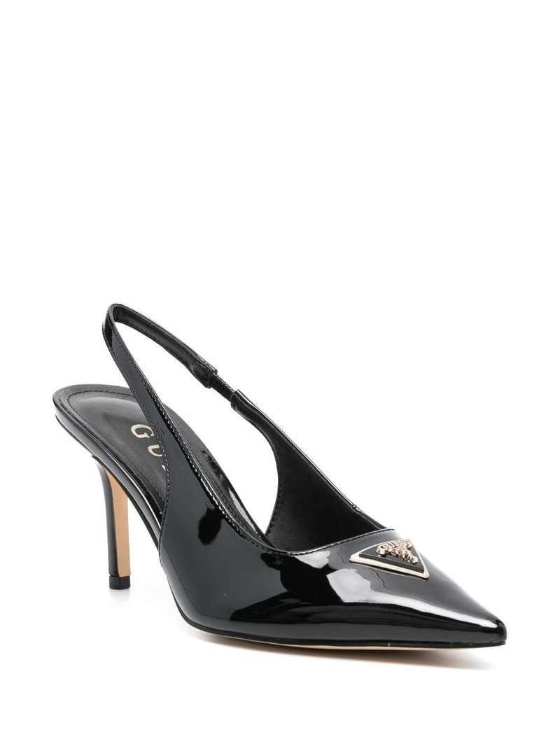 GUESS USA 80mm leather heeled pumps outlook