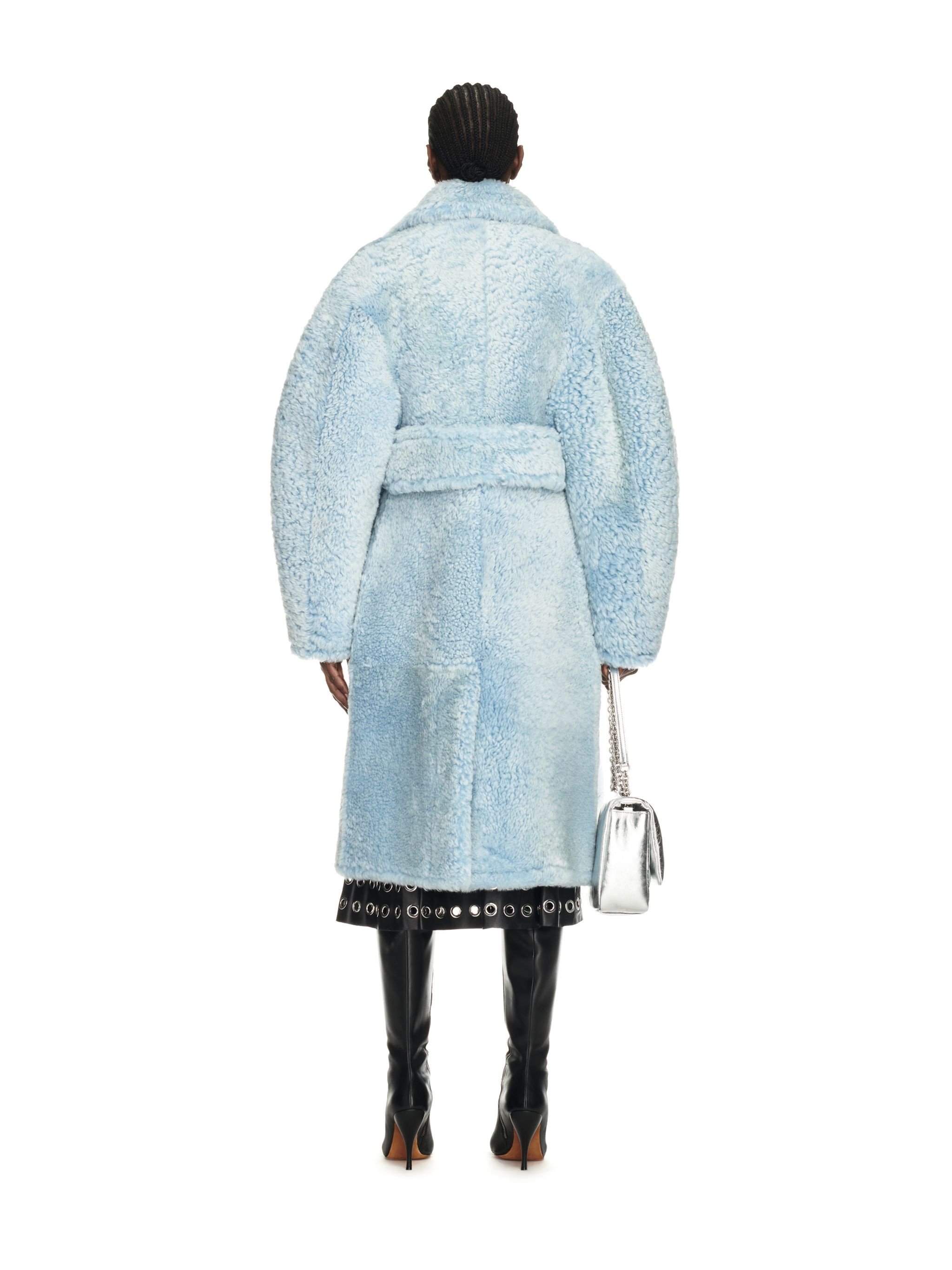 Shearling Round Coat - 4