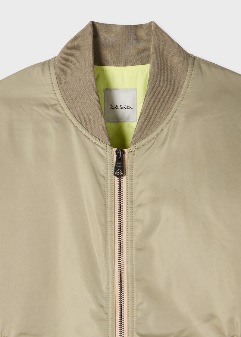 Paul Smith Women's Light Khaki Bomber Jacket outlook