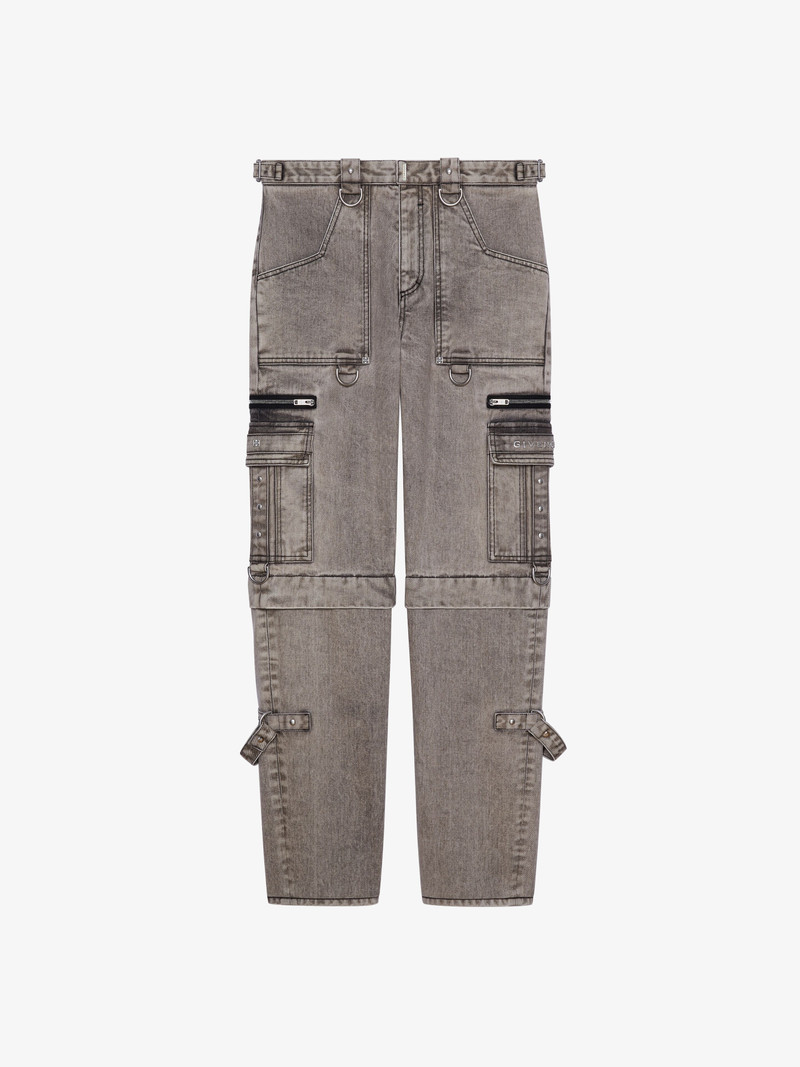 TWO IN ONE DETACHABLE PANTS IN DENIM WITH SUSPENDERS 1