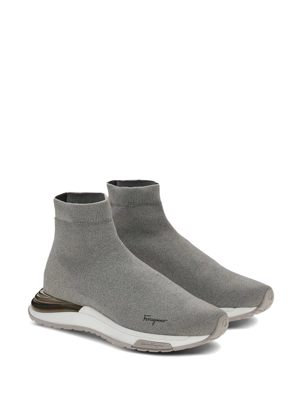 logo-print sock sneakers - 2