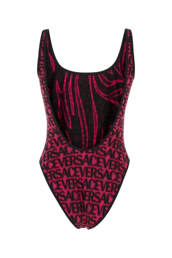 VERSACE Printed Stretch Nylon Swimsuit - 2