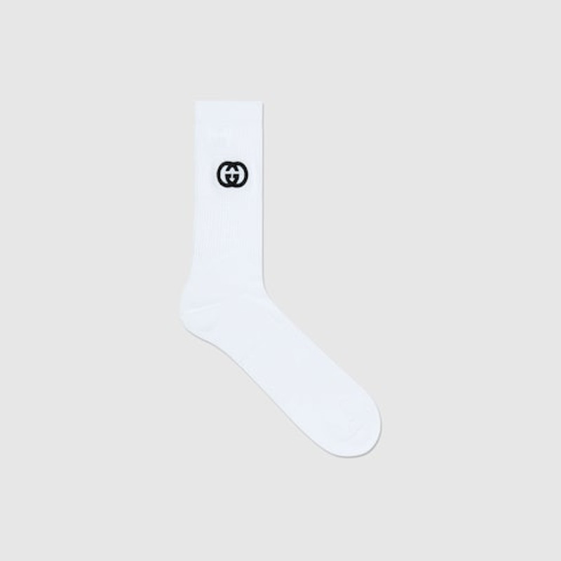 Cotton blend socks with Interlocking G 1