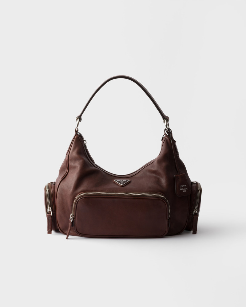 Medium washed leather bag 1