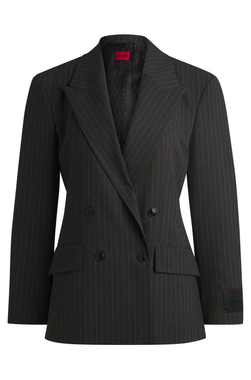 REGULAR-FIT BLAZER IN PINSTRIPE STRETCH MATERIAL 1