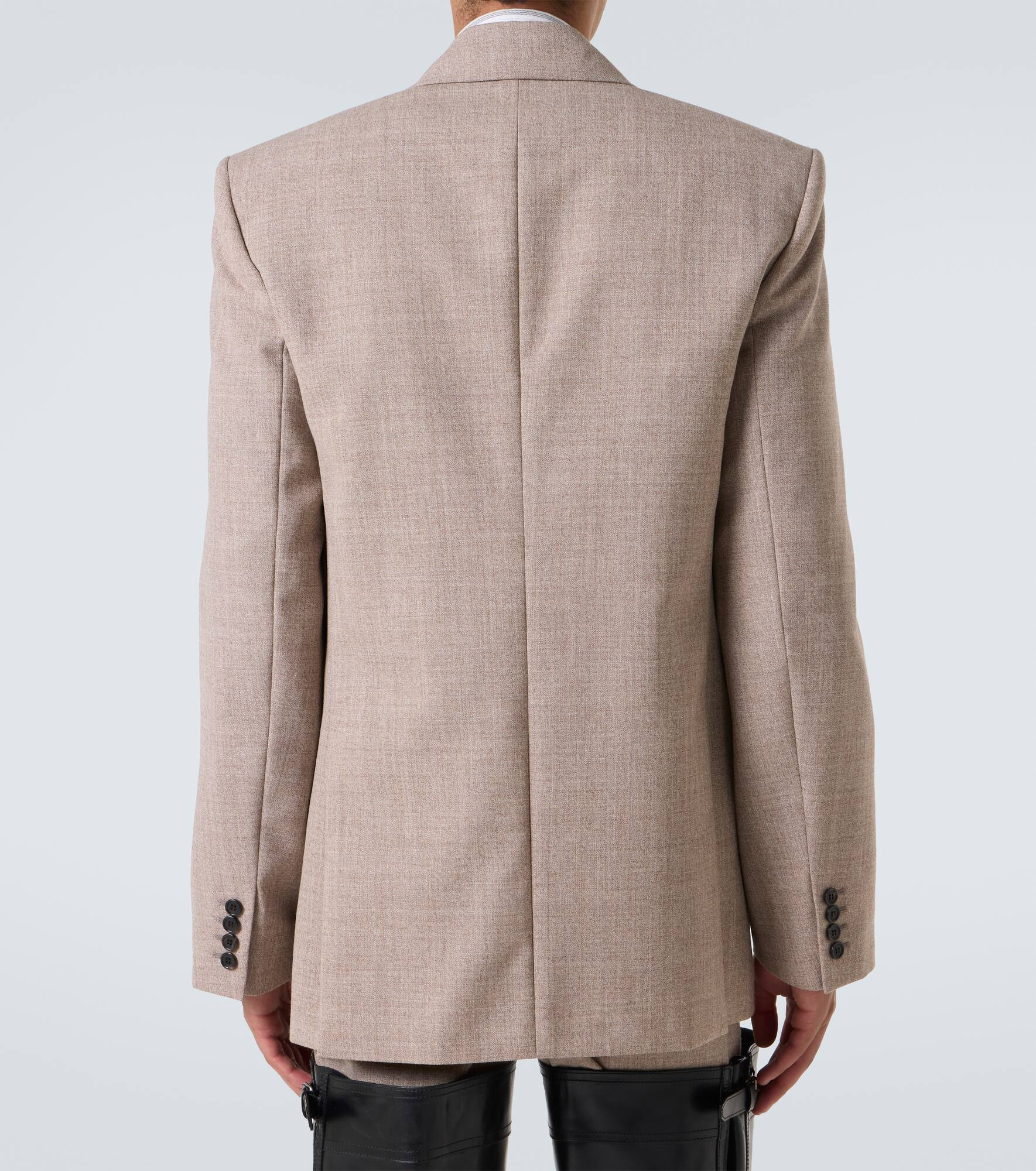 Wool suit jacket - 4