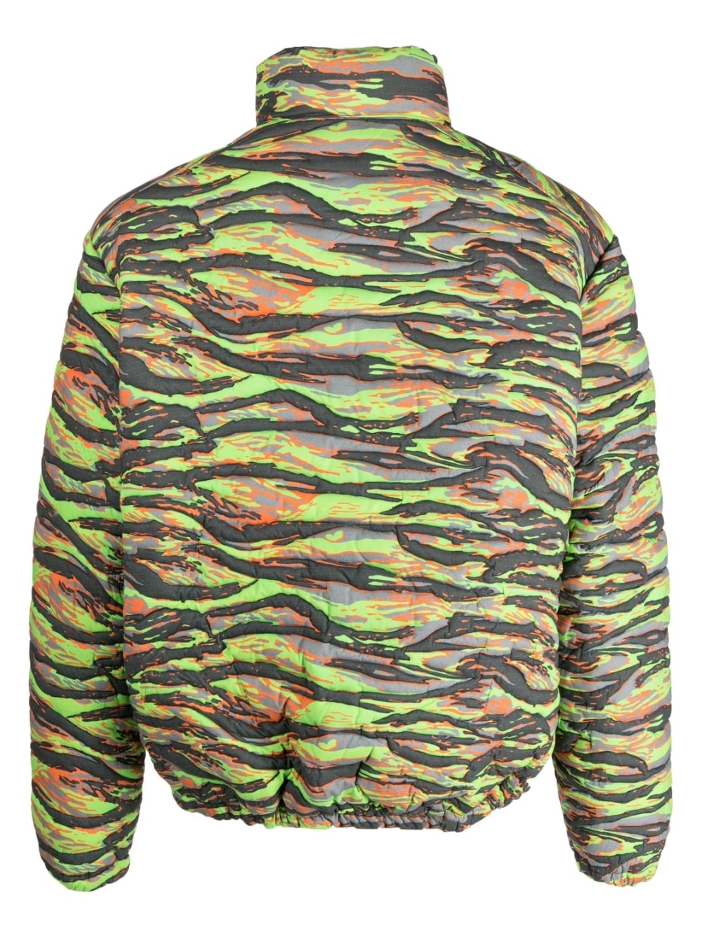 camouflage jacquard padded jacket - 2