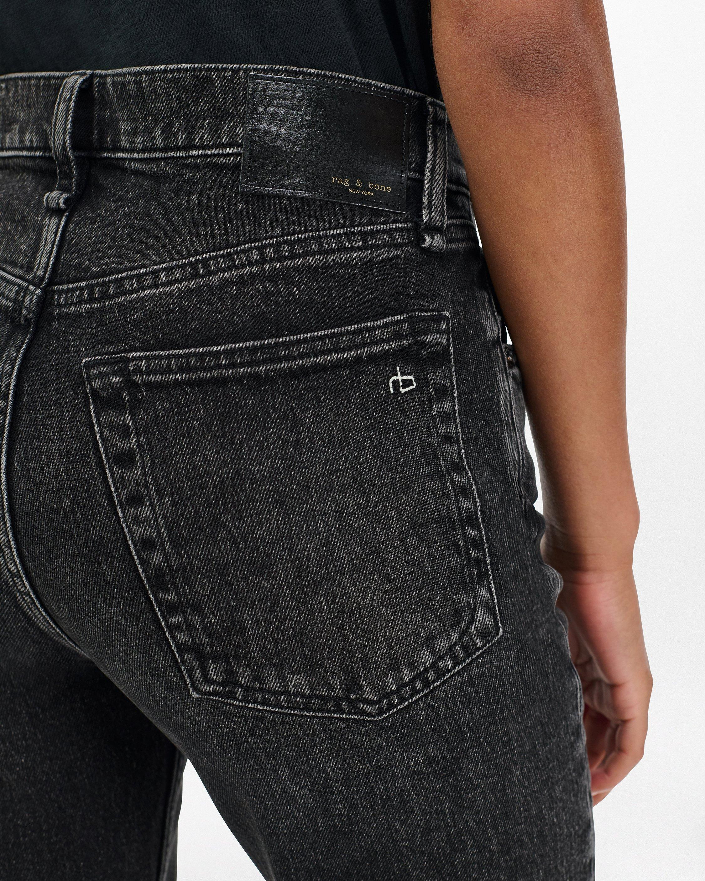 Harlow Ankle Straight Jeans
Vintage Stretch in Washed Black - 5