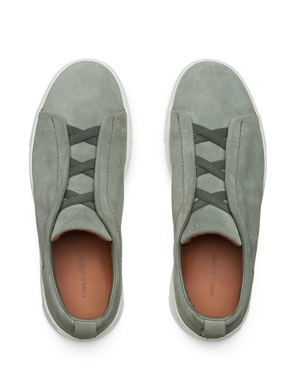 Triple Stitch suede sneakers - 4