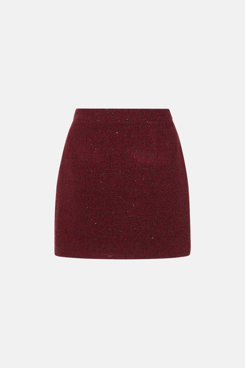 SEQUIN TWEED MINI SKIRT 2