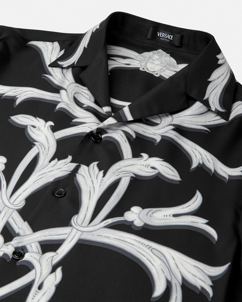 VERSACE Acanthus Leaves Silk Shirt outlook