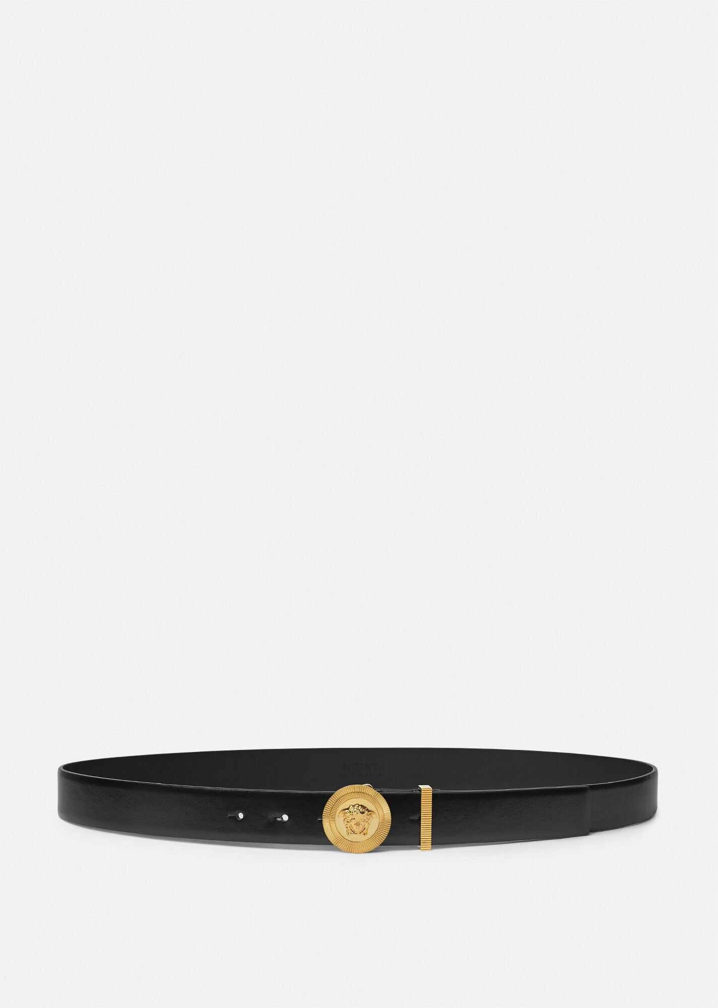 Medusa Biggie Leather Belt - 1