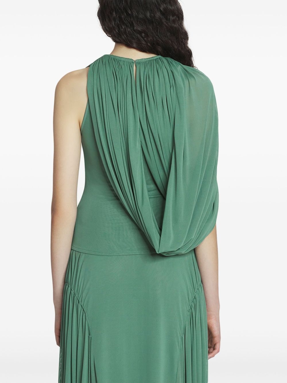draped jersey top - 4