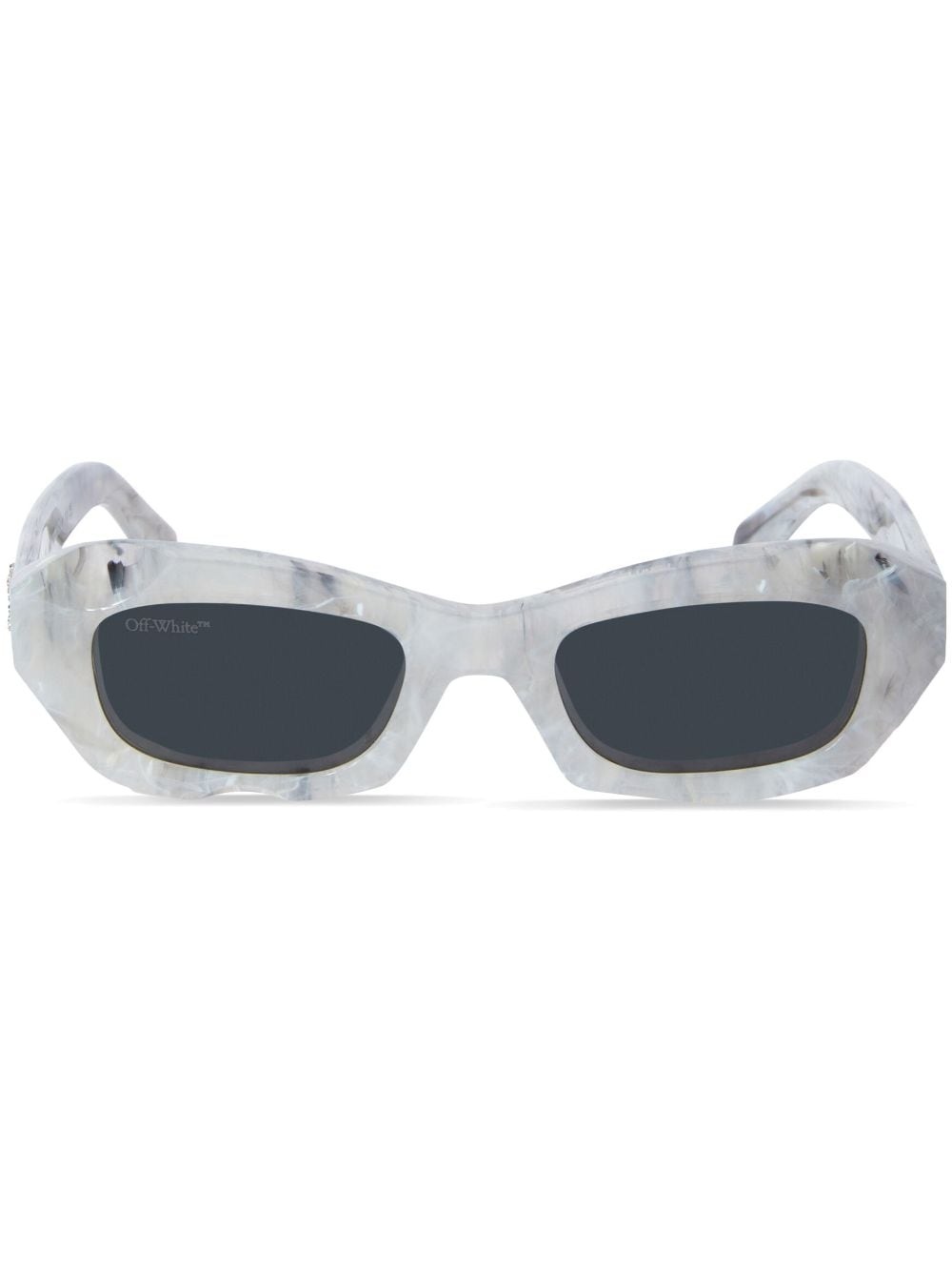 Venezia marbled rectangle sunglasses - 1