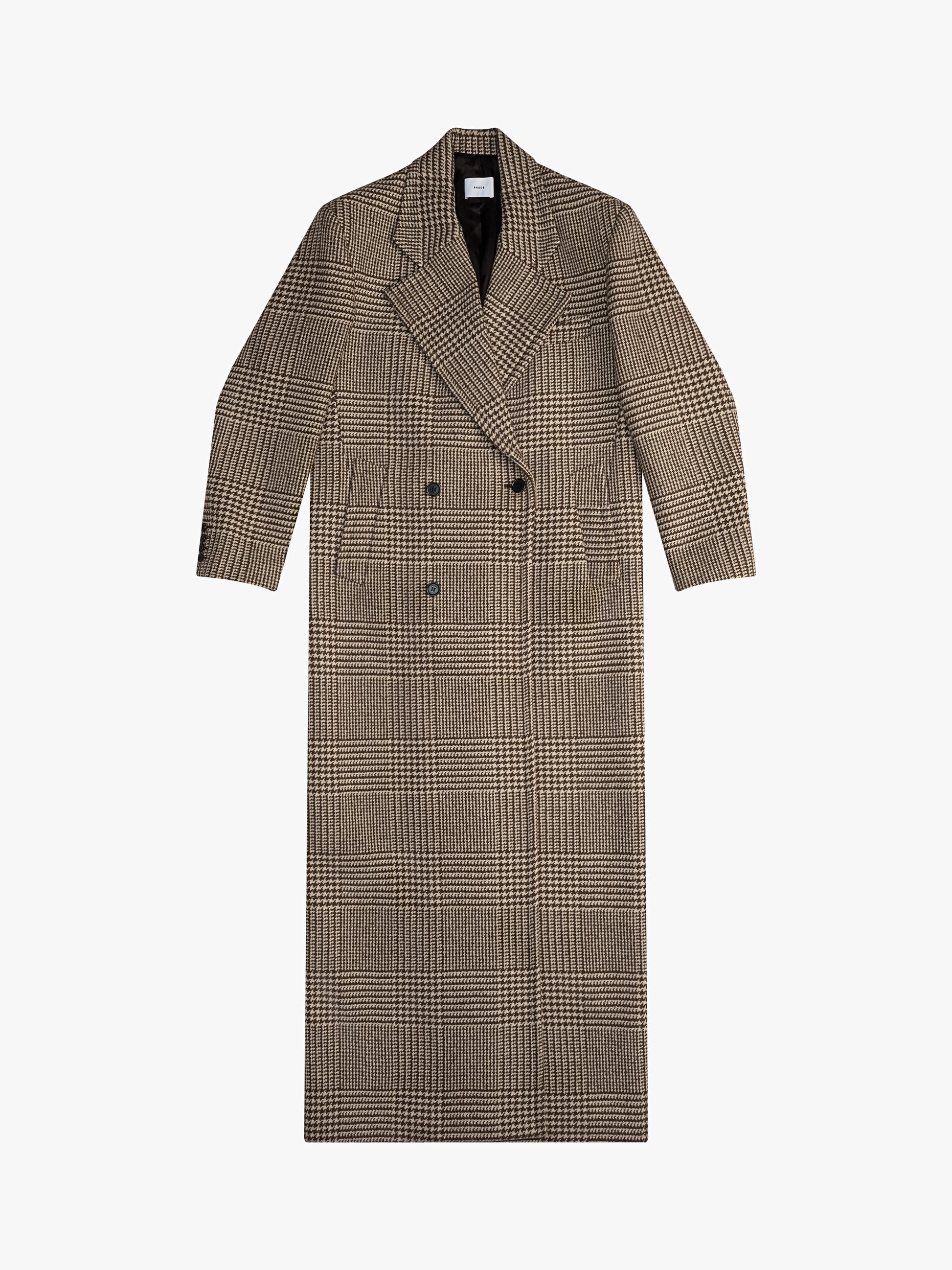WOOL HOUNDSTOOTH COAT - 1