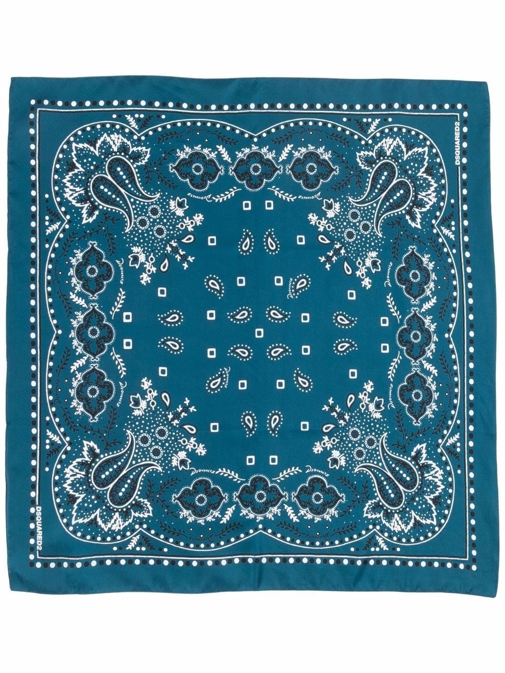 paisley-print bandana scarf - 4