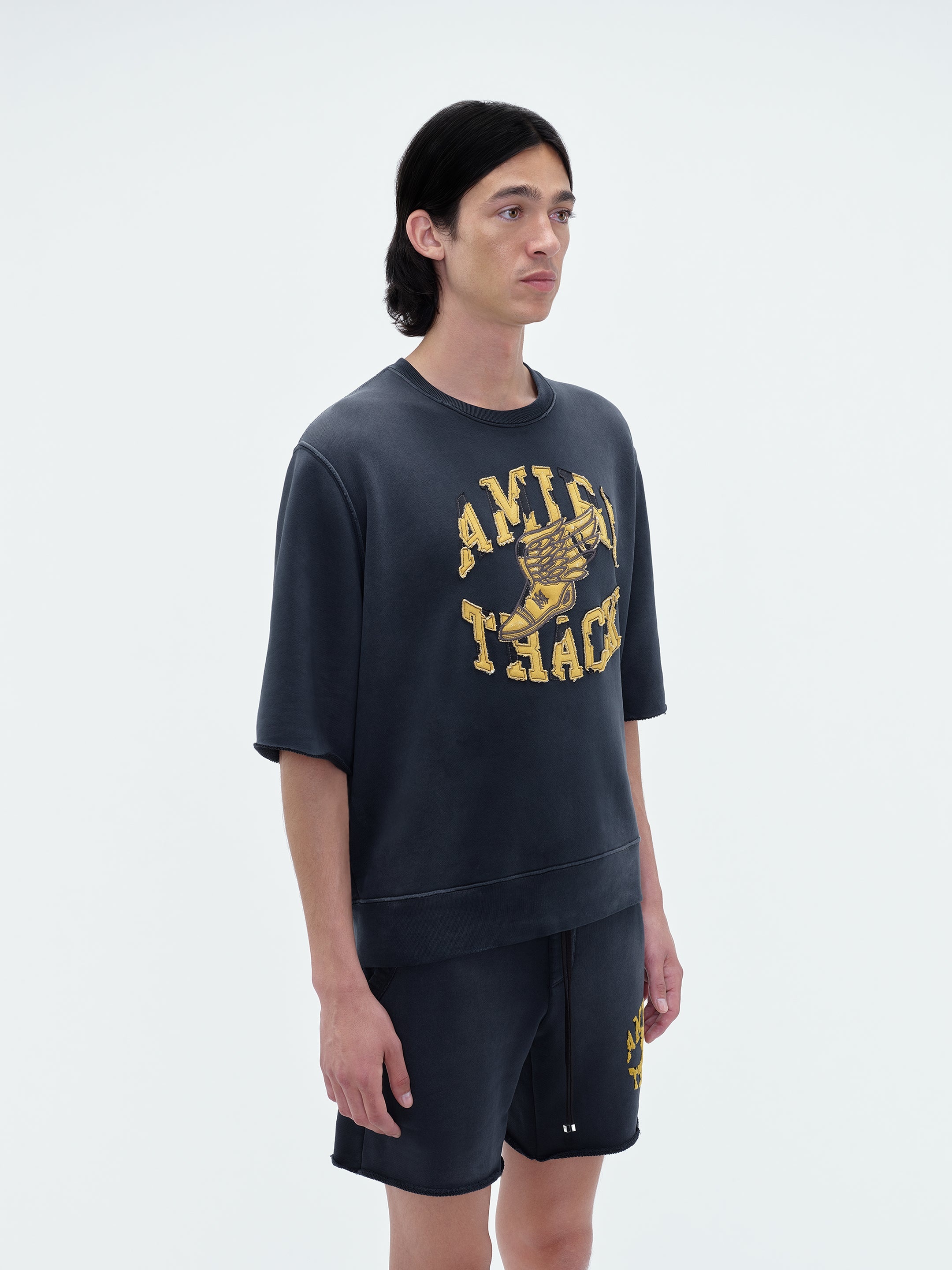 AMIRI TRACK CUT OFF CREWNECK - 4