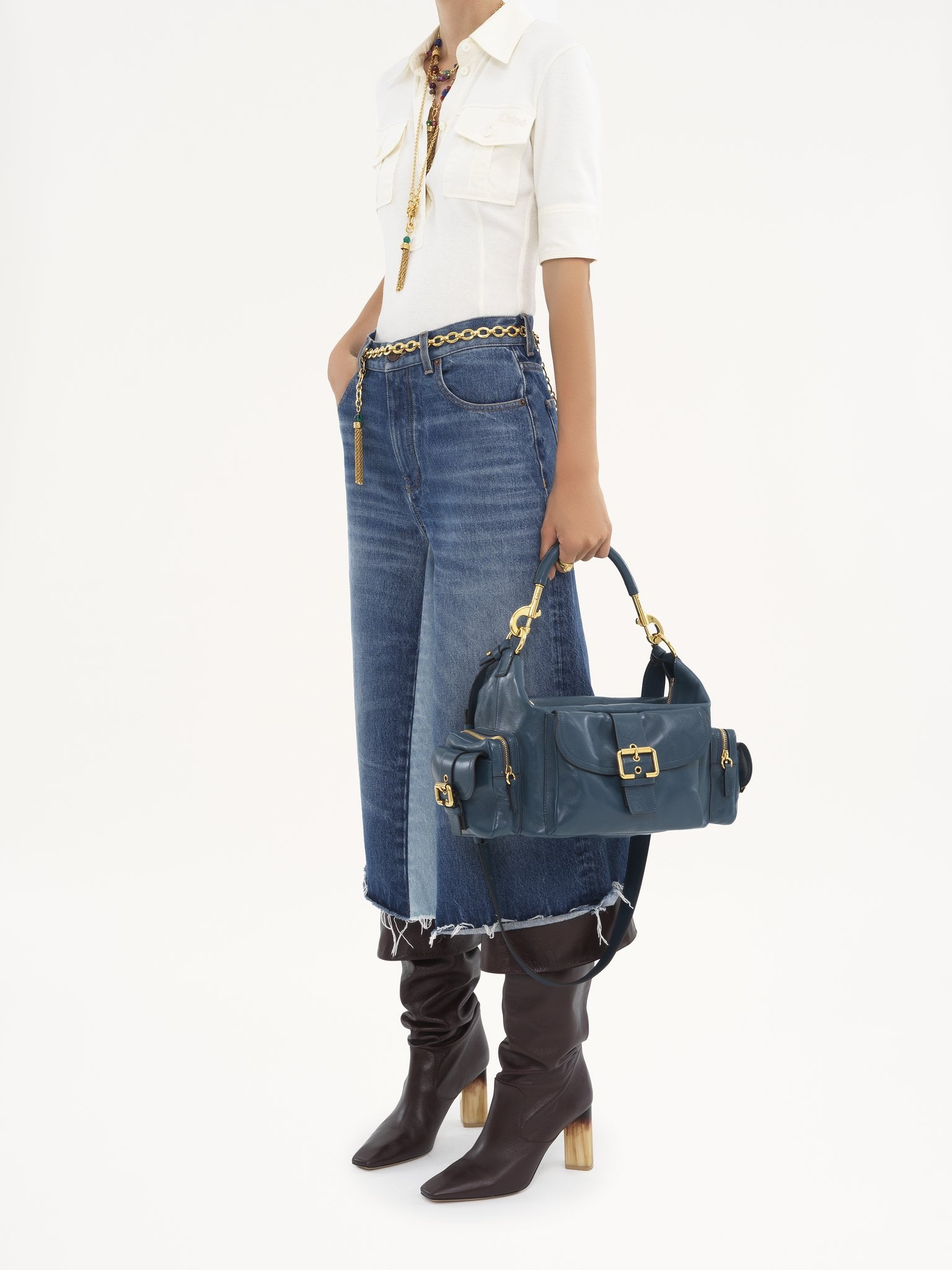 CAMERA BAG IN SHINY LEATHER - 8