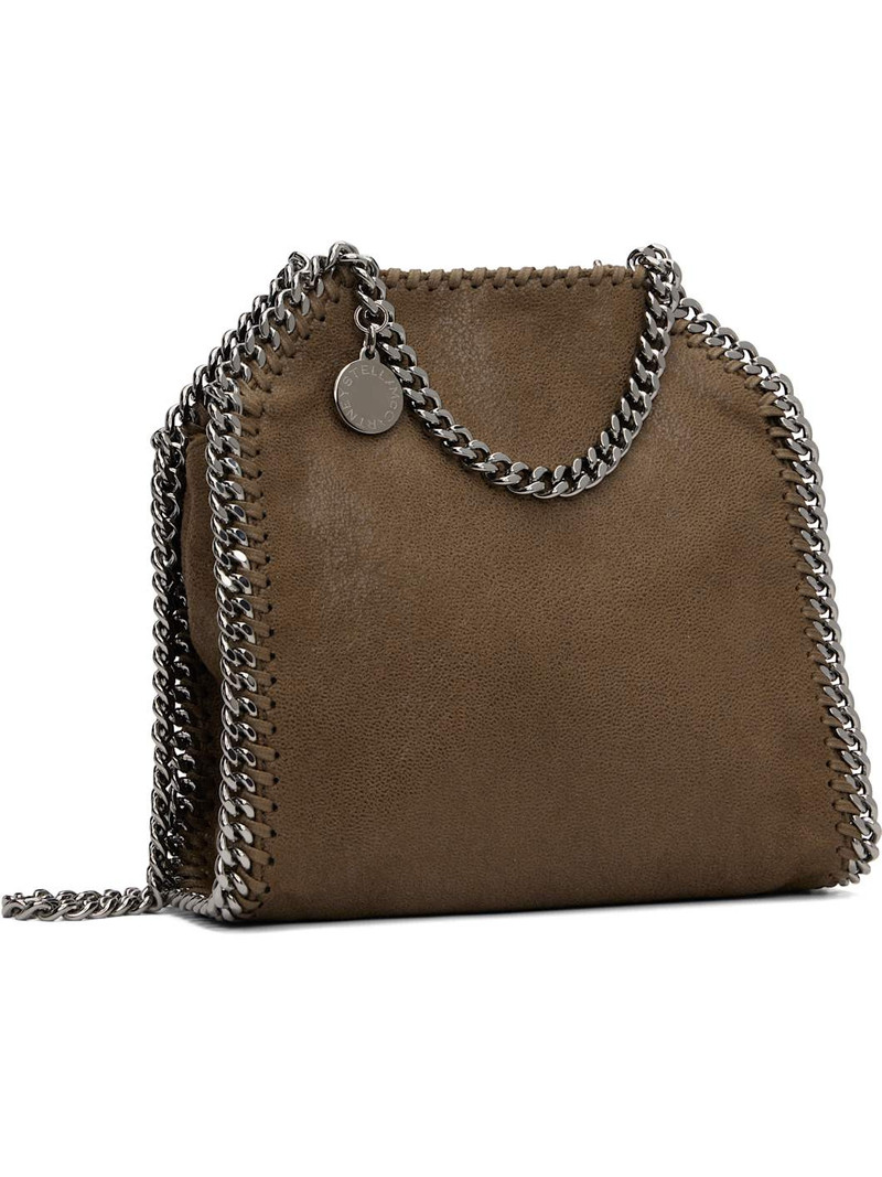 Stella McCartney Khaki Falabella Tiny Tote Bag outlook
