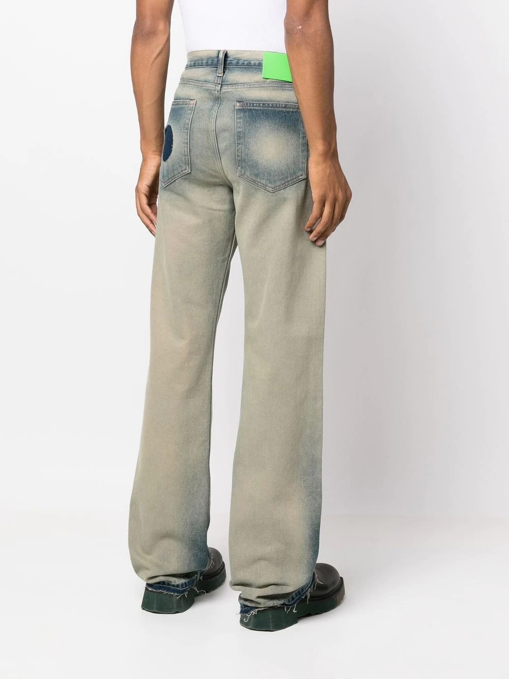 Meteor-cut out wide jeans - 4