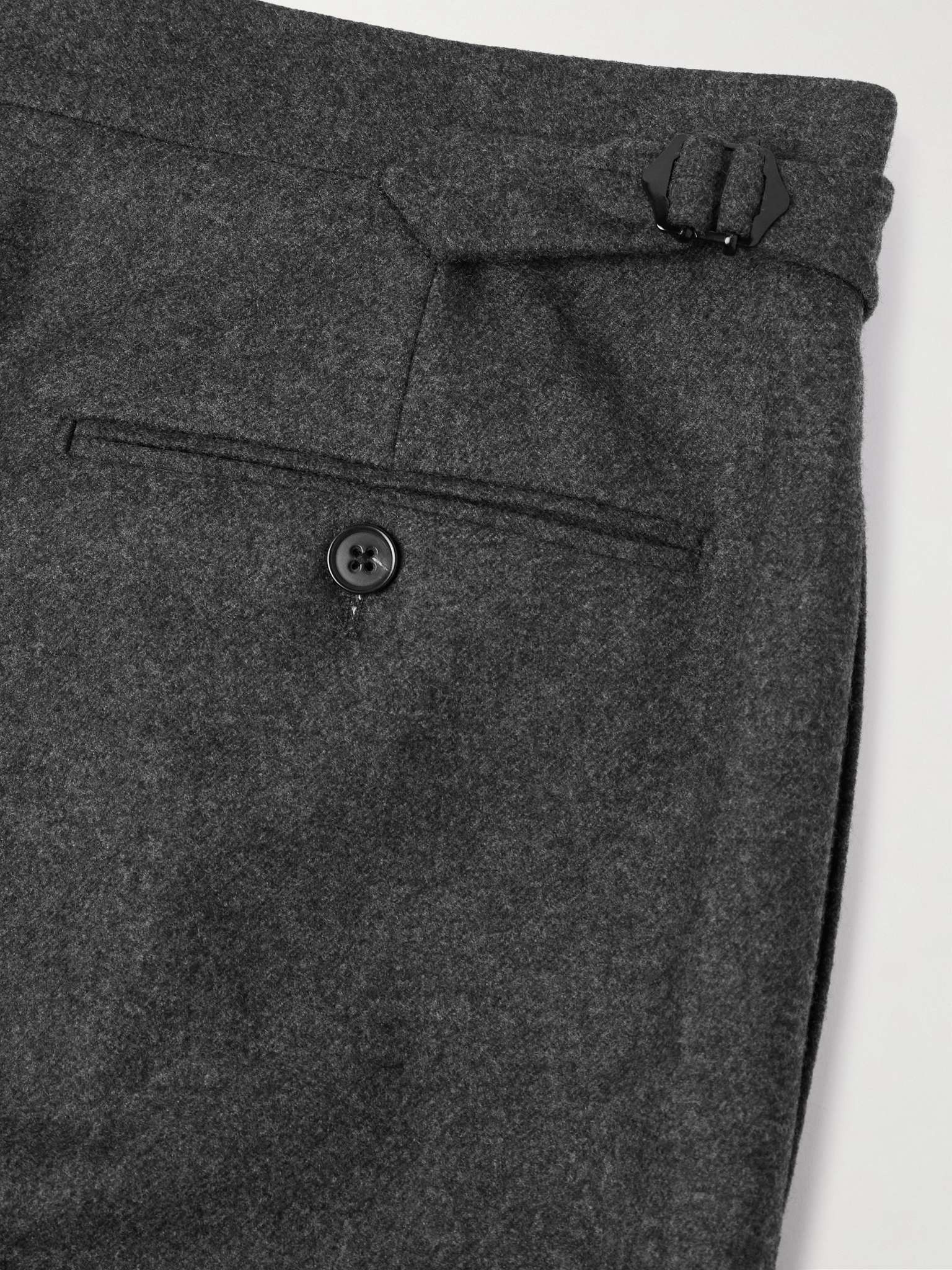 Straight-Leg Pleated Wool Trousers - 5