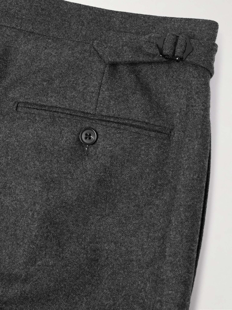 Straight-Leg Pleated Wool Trousers 5