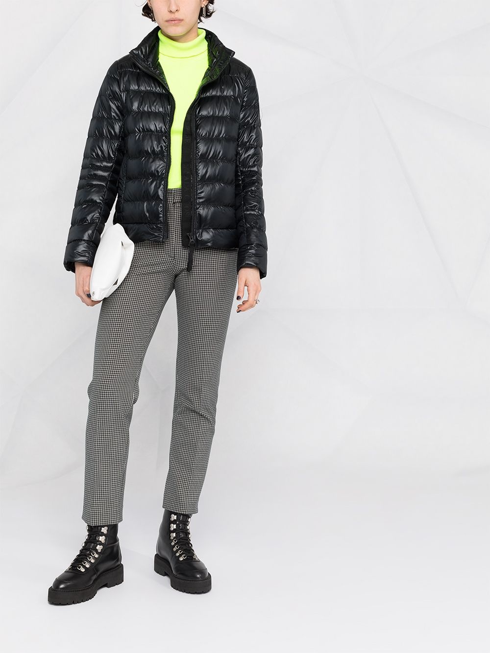 quilted zipped puffer jacket - 2