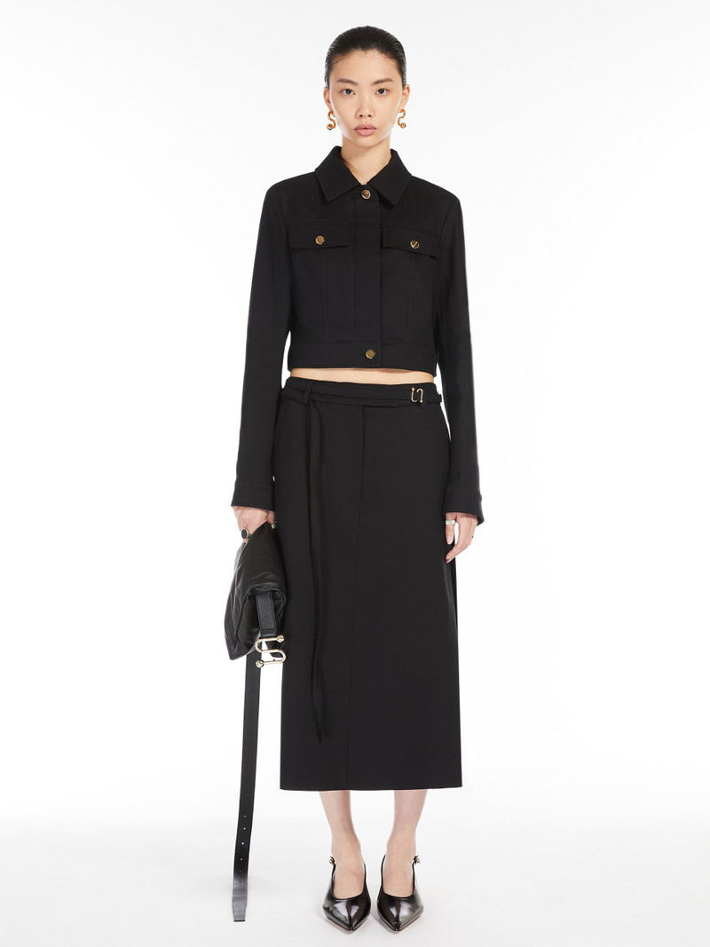 Sportmax MELA Cotton cady cropped jacket outlook