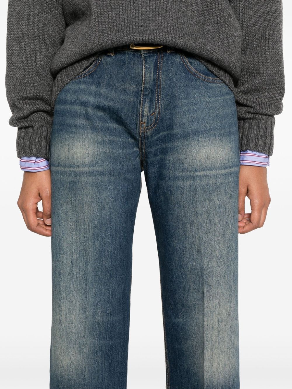 cropped jeans - 5