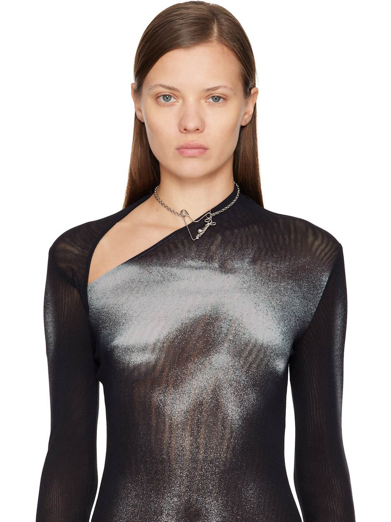 Jean Paul Gaultier Heart Safety Pin Necklace outlook