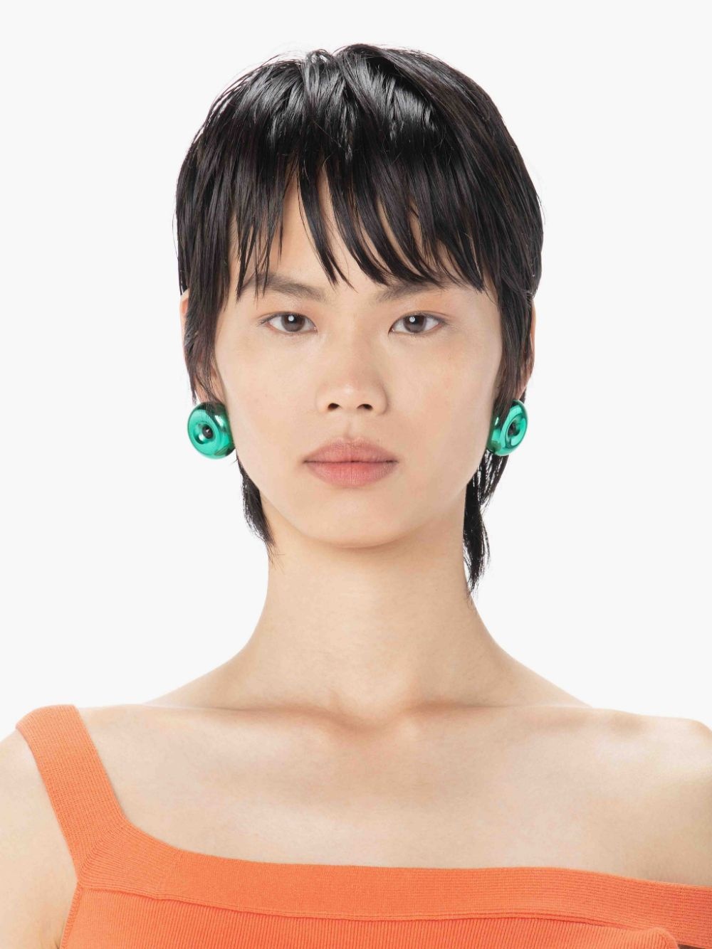 BUMPER-MOON CRYSTAL STUD EARRINGS 2