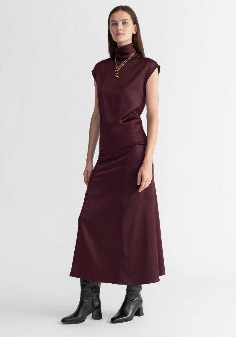 FOX Satin maxi skirt 1