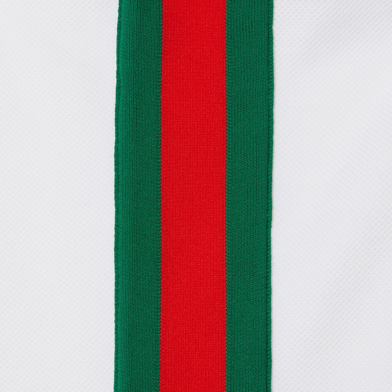 Nylon and cotton polo shirt with Web 9