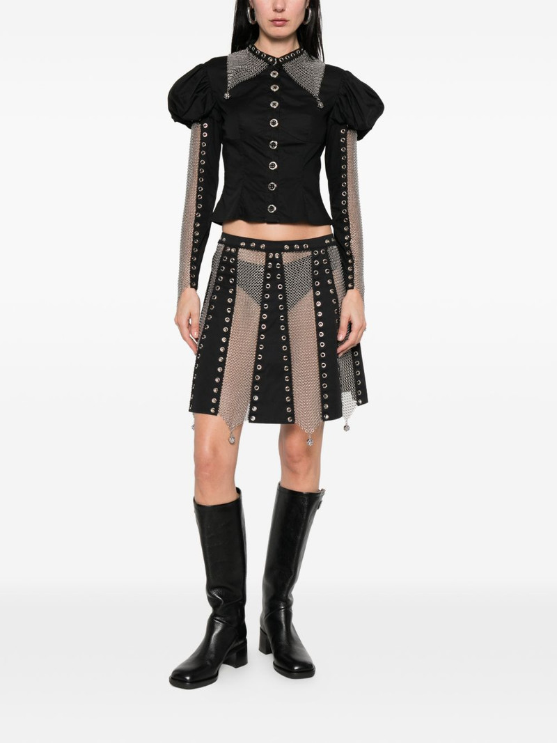 Chopova Lowena Titan eyelet mini skirt outlook