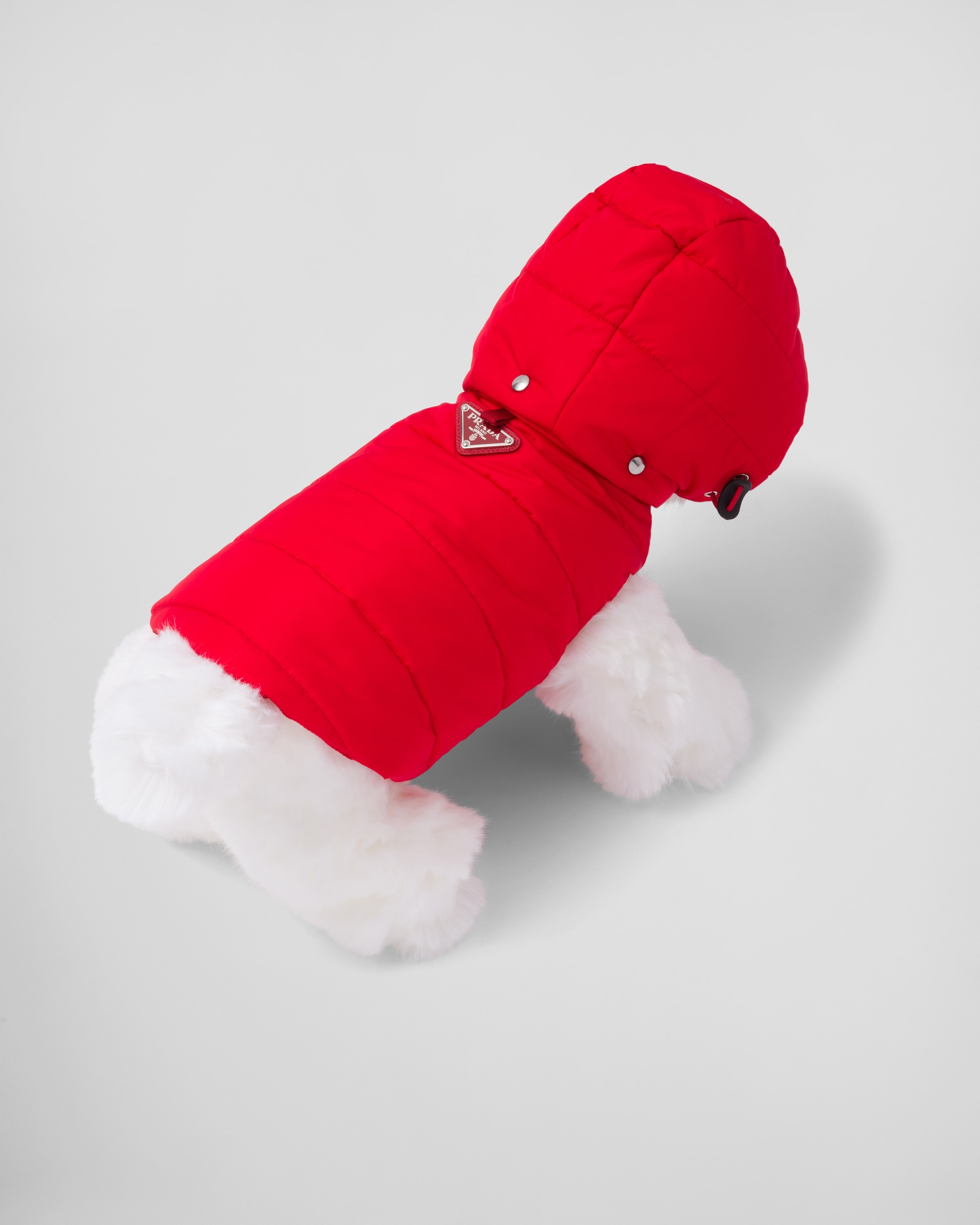 Re-Nylon puffer dog coat with hood - 2