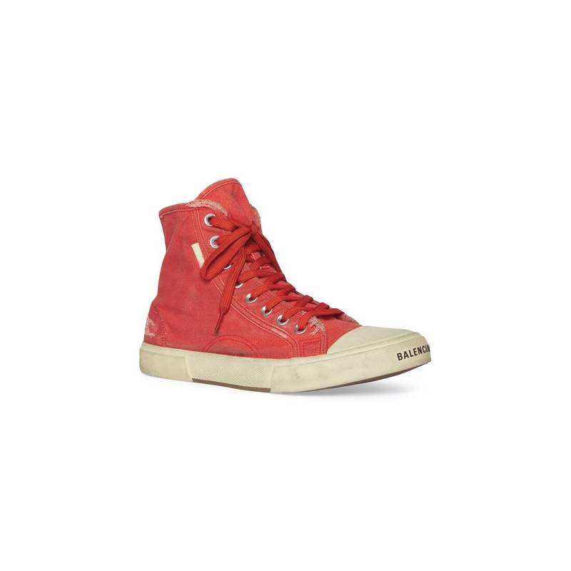 BALENCIAGA 레드의 Men's Paris High Top Sneaker outlook
