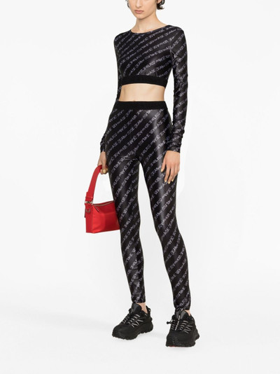 VERSACE JEANS COUTURE Signature-print leggings outlook
