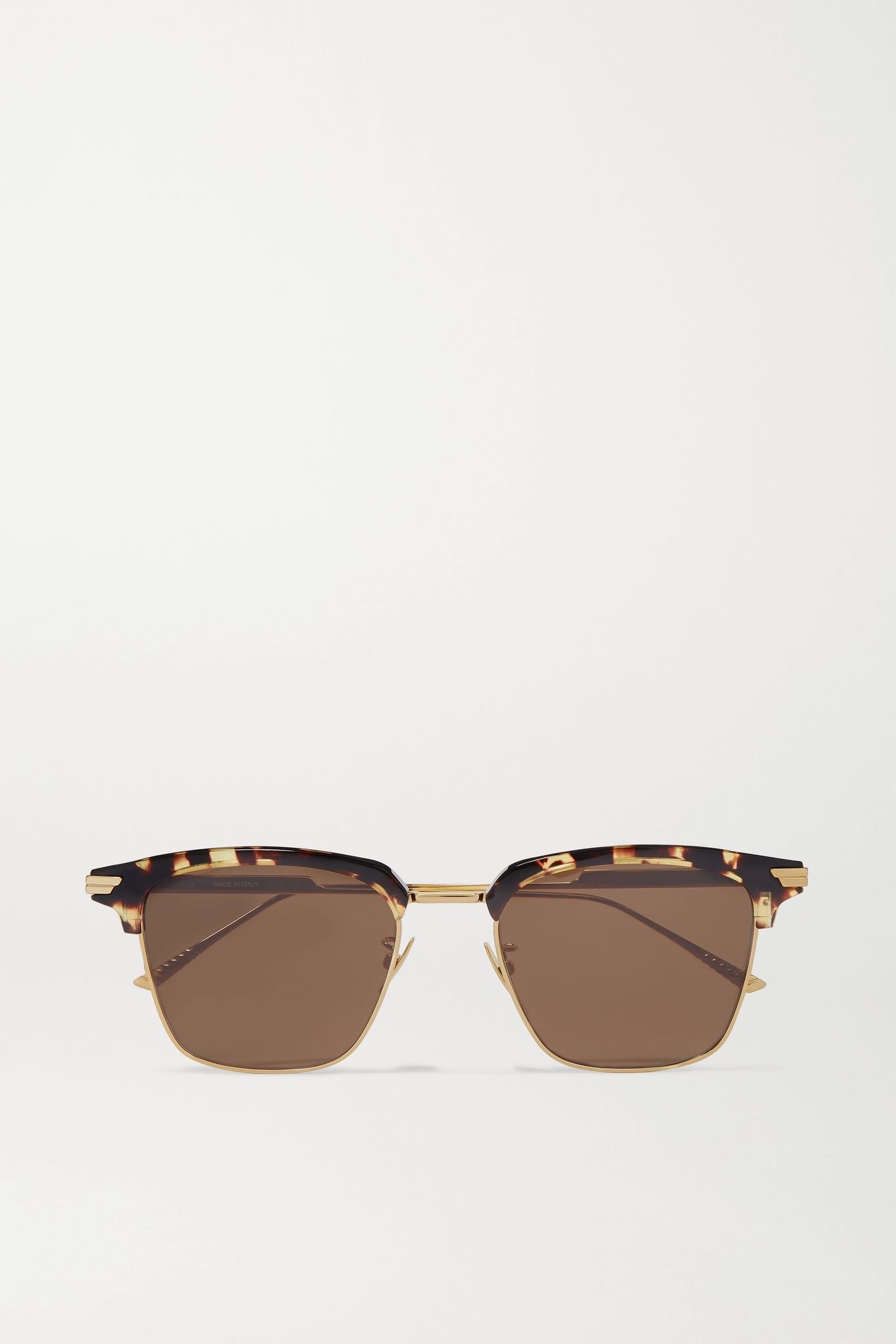 Light Ribbon square-frame gold-tone and tortoiseshell acetate sunglasses  - 1